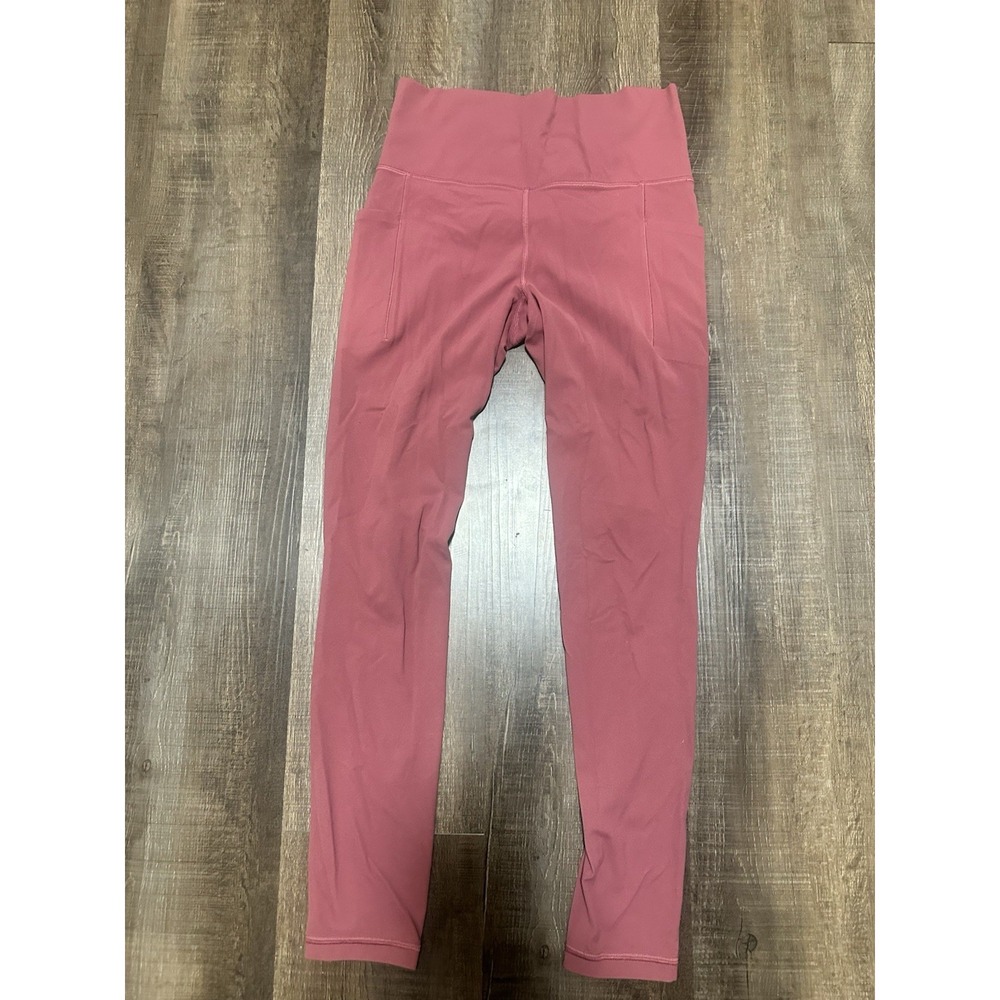 Athleta Rose Pink High-Waist Leggings Size Small